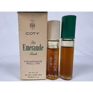 Coty Emeraude Touch Fragrance Roll On Vintage Lot